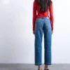 Tsrunway Mid Rise Straight Fit-Jeans