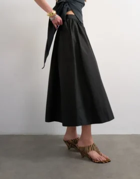 Tssally lange rok met lage taille