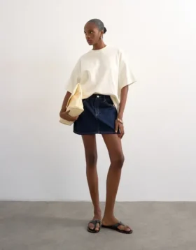 Tssilje mini-rok met hoge taille