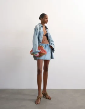Tssilje mini-rok met hoge taille