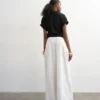 Tssusann-broek met hoge taille