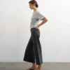 Tsvera High Rise Wide Fit – Cropped Jeans
