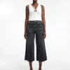 Tsvera High Rise Wide Fit – Cropped Jeans