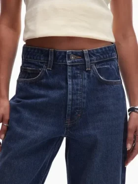 Tsyvonne High Rise Straight Fit-Jeans
