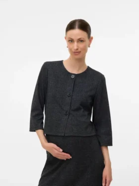 Vest met ronde hals