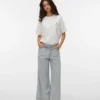 Vmaisa-Jeans met middelhoge taille en wijde pijpen