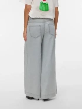 Vmaisa-Jeans met middelhoge taille en wijde pijpen
