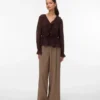 Vmalessia-broek met hoge taille
