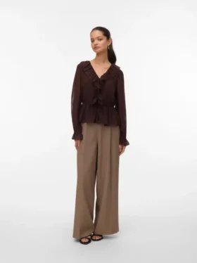 Vmalessia-broek met hoge taille