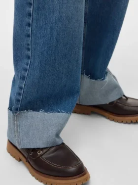 Vmallison jeans met middelhoge taille en rechte pasvorm