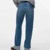 Vmallison jeans met middelhoge taille en rechte pasvorm