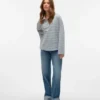 Vmallison jeans met middelhoge taille en rechte pasvorm