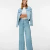 Vmannet-Jeans met middelhoge taille en wijde pijpen