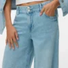 Vmannet-Jeans met middelhoge taille en wijde pijpen