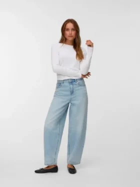 Vmbillie High Rise Barrel Fit-Jeans
