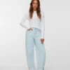 Vmbillie High Rise Barrel Fit-Jeans