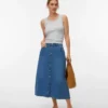 Vmbirkley lange rok met middelhoge taille