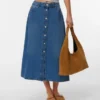 Vmbirkley lange rok met middelhoge taille