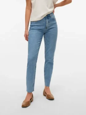 Vmbrenda High Rise Mom Fit enkellange Jeans