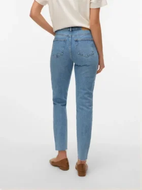 Vmbrenda High Rise Mom Fit enkellange Jeans