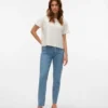 Vmbrenda High Rise Mom Fit enkellange Jeans