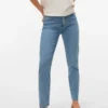 Vmbrenda High Rise Mom Fit enkellange Jeans