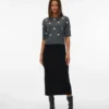 Vmbrisa midi-rok met middelhoge taille