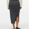 Vmbrisa midi-rok met middelhoge taille