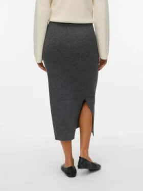 Vmbrisa midi-rok met middelhoge taille
