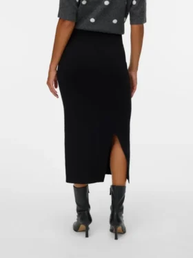 Vmbrisa midi-rok met middelhoge taille
