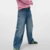 Vmbrook jeans met middelhoge taille en baggy pasvorm
