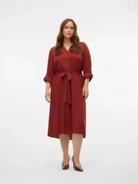 Vmbumpy midi-jurk