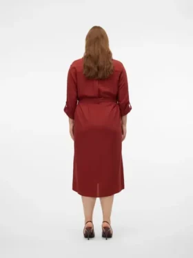 Vmbumpy midi-jurk