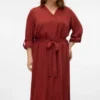 Vmbumpy midi-jurk