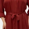 Vmbumpy midi-jurk