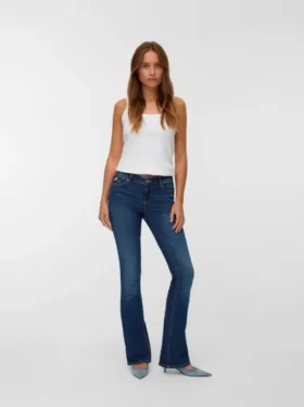 Vmcamille-Jeans met lage taille en uitlopende pijpen