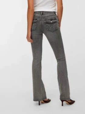Vmcamille-Jeans met lage taille en uitlopende pijpen