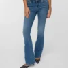 Vmcamille-Jeans met lage taille en uitlopende pijpen