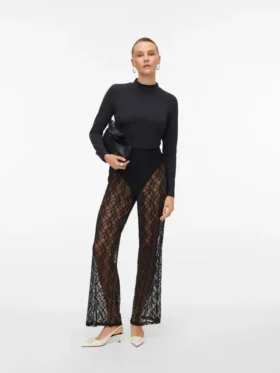 Vmcaroline-broek met middelhoge taille