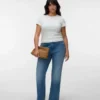 Vmcastra jeans met lage taille en uitlopende pijpen