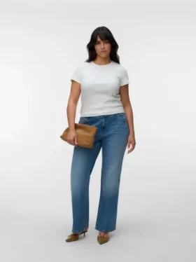 Vmcastra jeans met lage taille en uitlopende pijpen