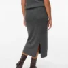 Vmcbrisa midi-rok met middelhoge taille