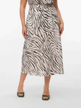 Vmcdora lange rok met middelhoge taille