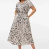 Vmcdora lange rok met middelhoge taille