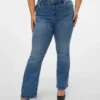 Vmcflash-Jeans met middelhoge taille en uitlopende pijpen