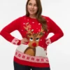 Vmcfrostydeer gebreide trui