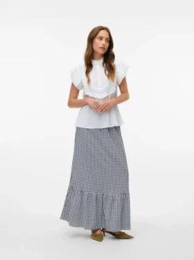 Vmcheck Lange rok met hoge taille