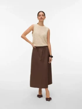 Vmcilla lange rok met hoge taille