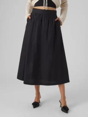 Vmcilla lange rok met hoge taille