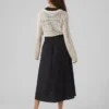 Vmcilla lange rok met hoge taille